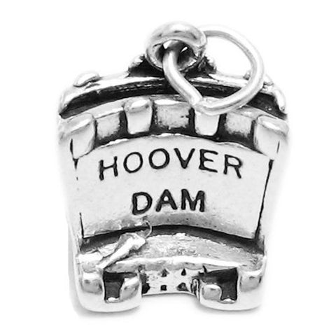Hoover Dam National Landmark Charm in Sterling Silver