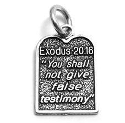 Commandment #9 Charm in Sterling Silver