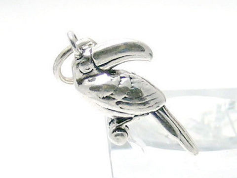 Toucan Charm in Sterling Silver.
