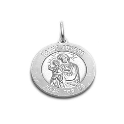 St. Joseph Medal (18mm) in Sterling Silver