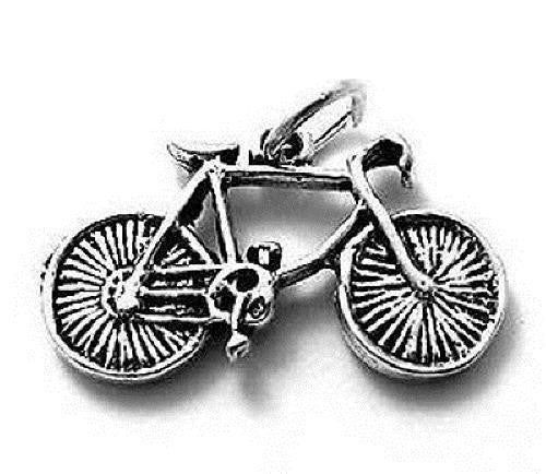 Cycling Charm in Sterling Silver