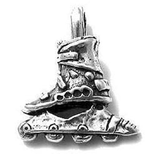 Inline Skate Charm in Sterling Silver
