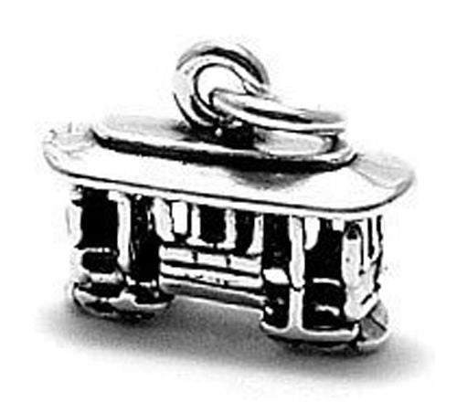 Trolley Charm in Sterling Silver