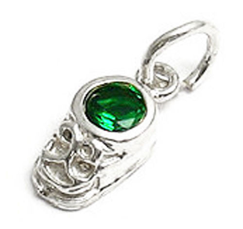 Beautiful and colorful birthstone charms of a baby's boot. Wholesale Sterling Silver Charms. May.