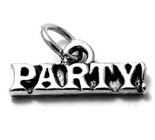 "Party" Charm in Sterling Silver