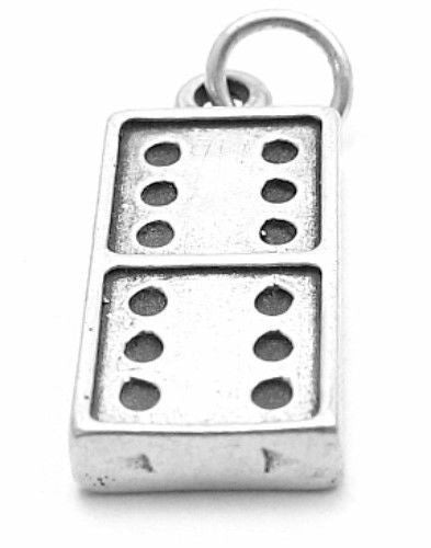 Domino Charm. Sterling Silver