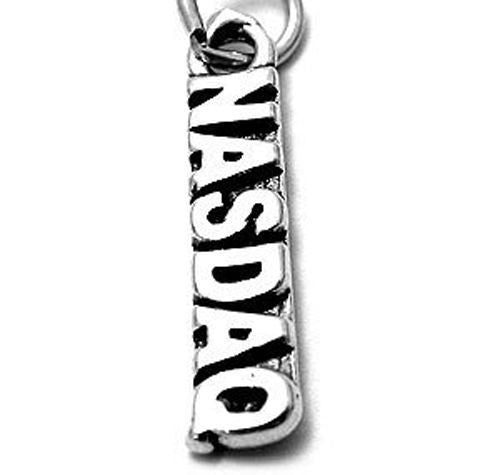 NASDAQ Charm. Sterling Silver