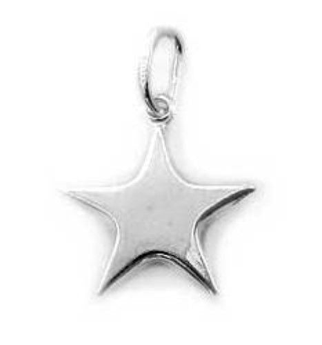Lucky Star Charm. Sterling Silver
