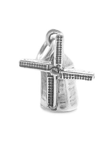 Windmill Charm with Rotating Blades in Sterling Silver