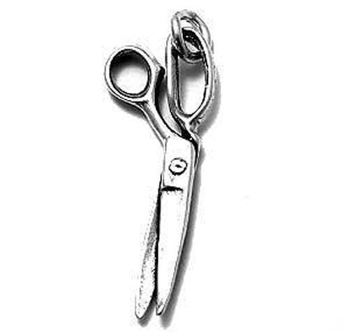 Scissors Charm in Sterling Silver