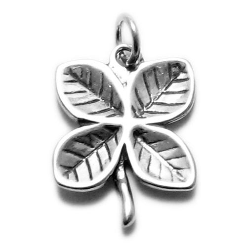 Four-Leaf Clover Charm in Sterling Silver