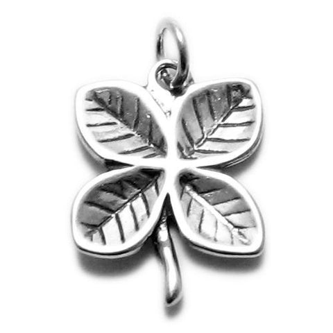 Four-Leaf Clover Charm in Sterling Silver