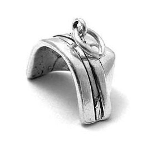 Retro Nurse's Cap Charm in Sterling Silver