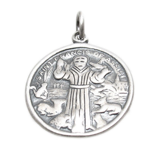 St. Francis of Assisi Medal in Sterling Silver