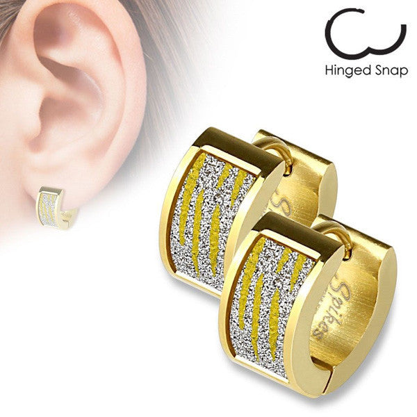 Men's 1/4 CT. T.W. Diamond Huggie Hoop Earrings in 10K White Gold | Zales  Outlet