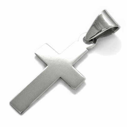 Simplistic and plain Cross Pendant | Wholesale 925 Sterling Silver Pendant - Jewelry | Alternate