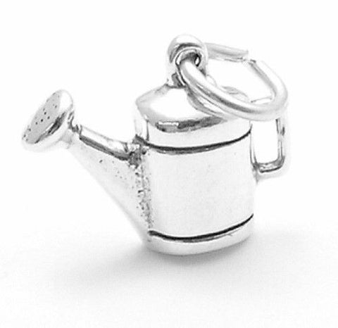 Small Sterling Silver Watering Can Charm | Wholesale 925 Sterling Silver Charms - Jewelry | Main