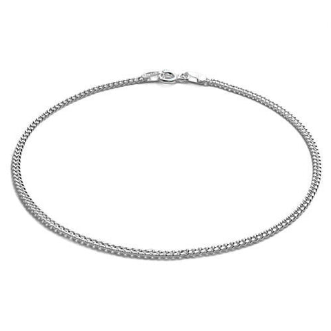 Dainty Sterling Silver Thin Cuban Link Bracelet 2mm (050 Gauge)