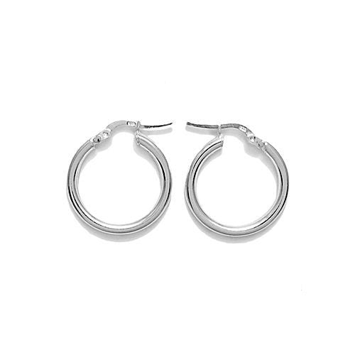 Wonderful Thin Plain 3mm Hoop Earrings 24mm | Wholesale Sterling Silver Jewelry | Alternate